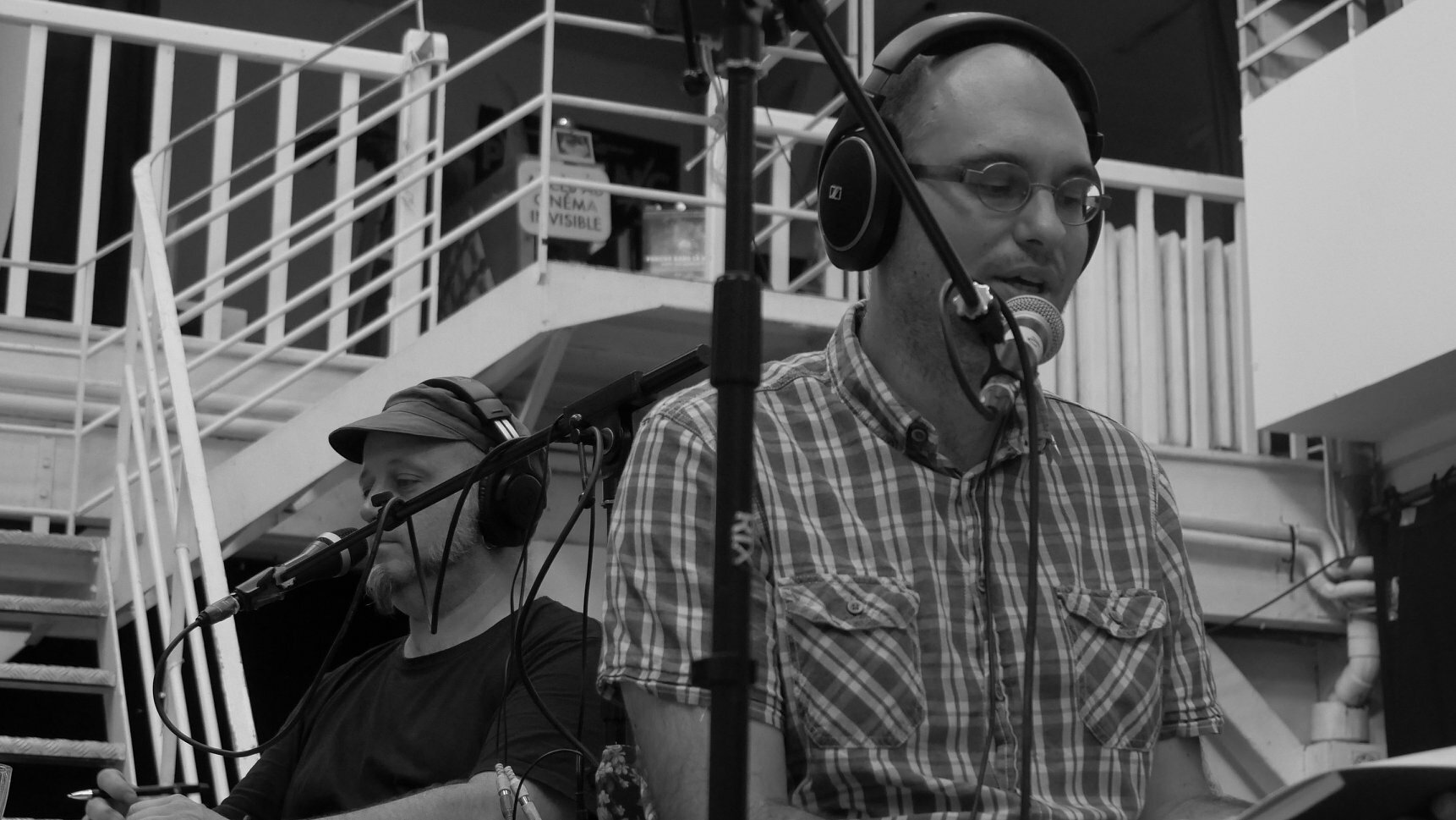 Jean-Marie Favreau (au second plan, Fred Spoutnik)